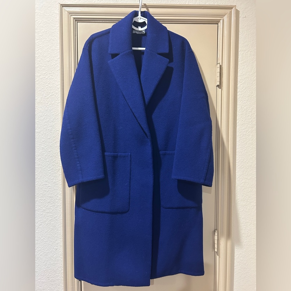 Vince Women's Royal Blue Car Coat